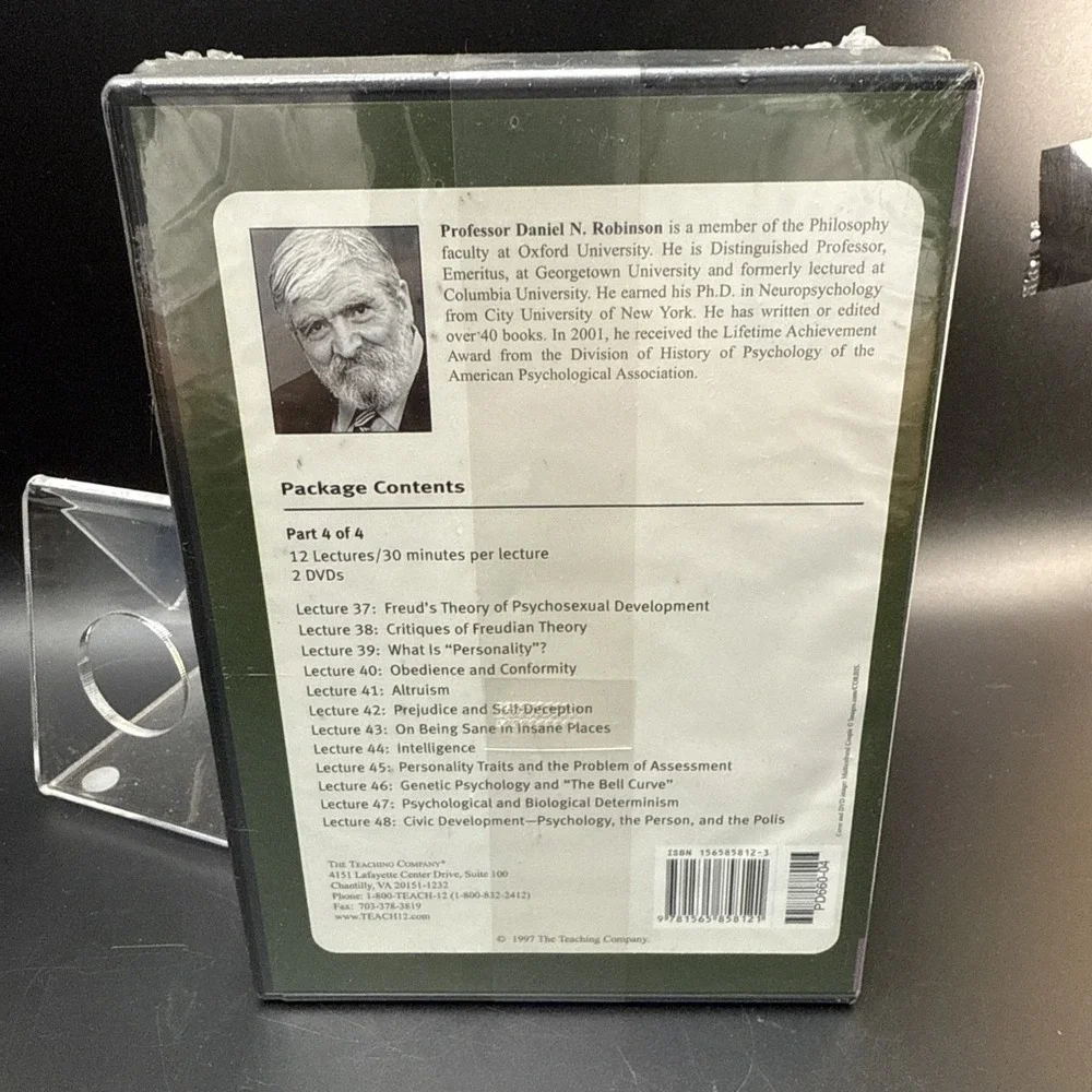 The Great Courses: The Great Ideas of Psychology 8-Disc DVD Set & Guidebook NEW
